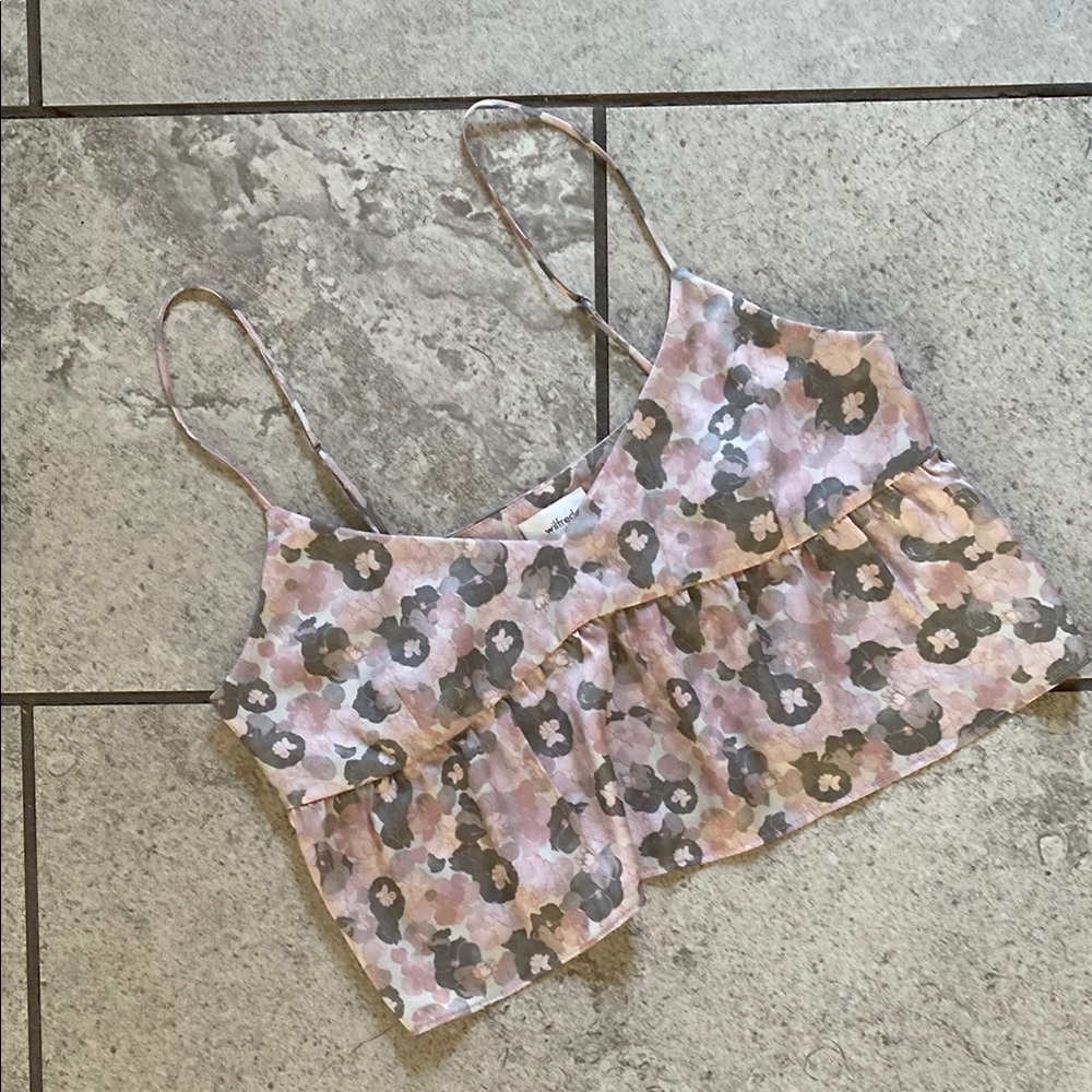 Wilfred Pink and Gray Floral Camisole